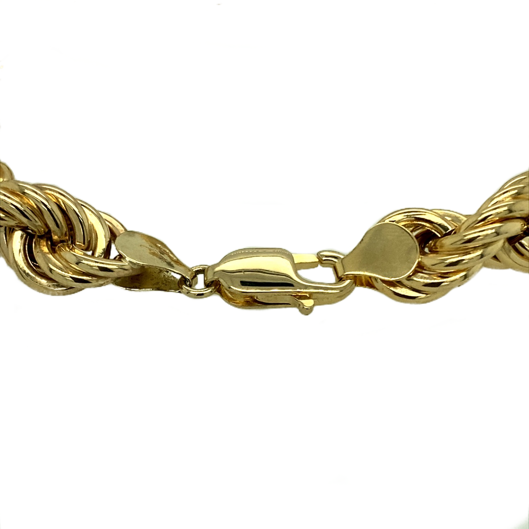 9 Carat Yellow Gold Rope Bracelet - Northumberland Goldsmiths