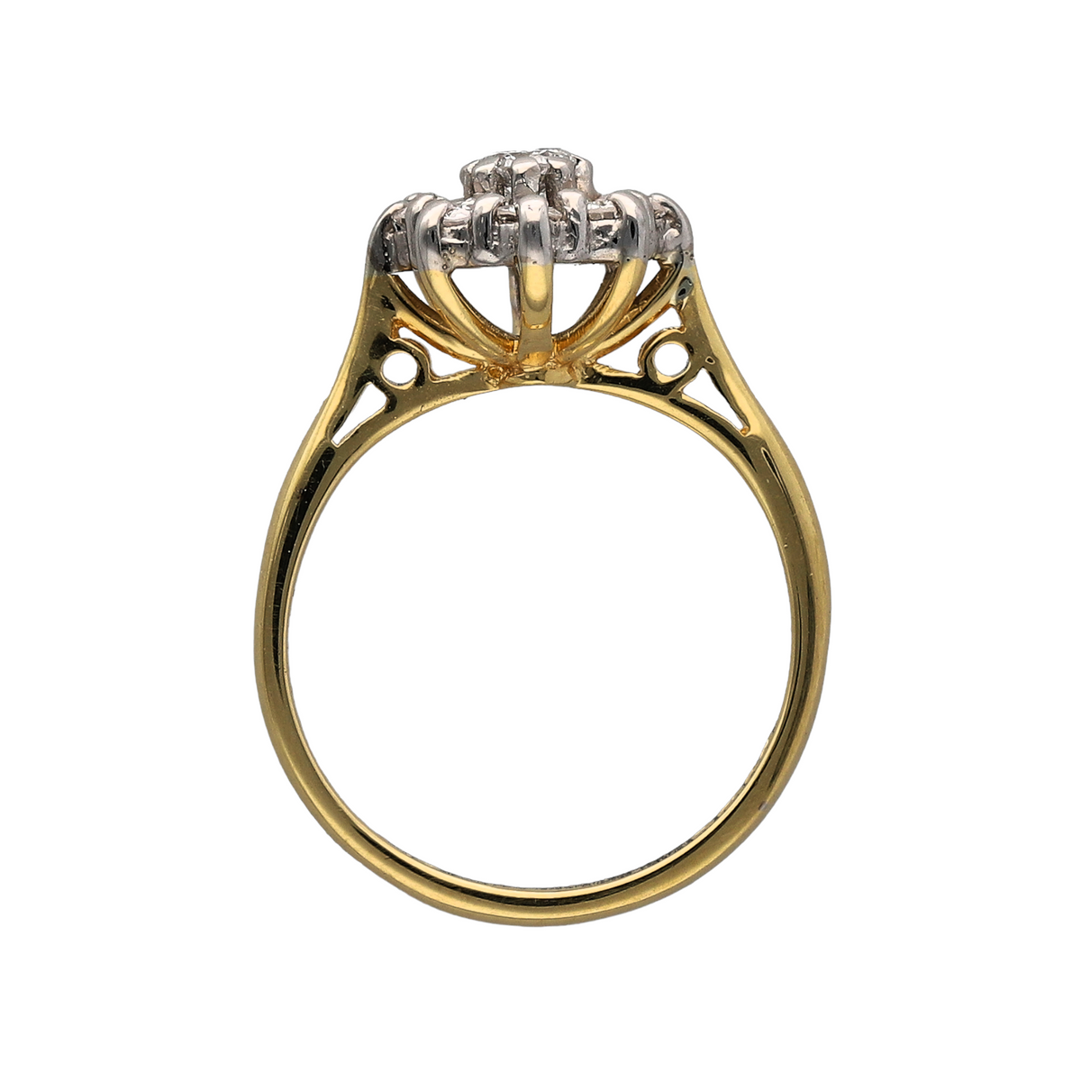 18ct Gold And Diamond Flower Cluster Ring Gold Reserves Jewellers 