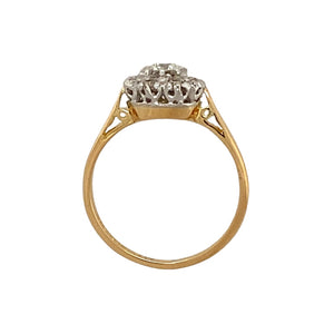 18ct Gold & Diamond Set Cluster Ring