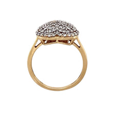 Load image into Gallery viewer, 9ct Gold &amp; Diamond Pave Set Heart Ring
