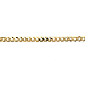 New 9ct Gold 22" Curb Chain 27 grams