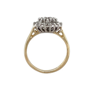 9ct Gold & Diamond Set Cluster Ring