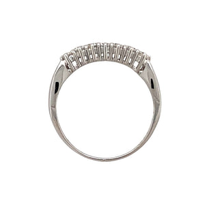 18ct White Gold & Diamond Set Band Ring