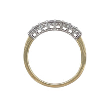 Load image into Gallery viewer, 9ct Gold &amp; Diamond Set Three Row Band Ring
