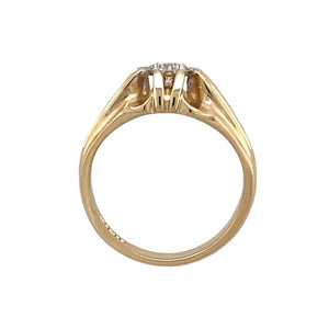 9ct Gold & Diamond Set Signet Ring