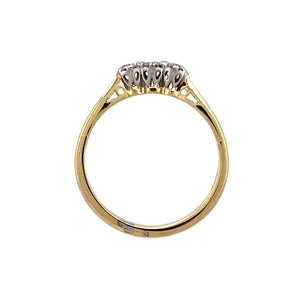 18ct Gold & Diamond Set Trilogy Ring