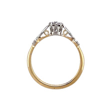 Load image into Gallery viewer, 18ct Gold &amp; Platinum Diamond Set Solitaire Ring
