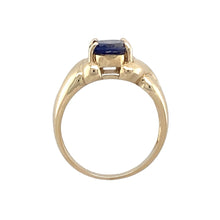 Load image into Gallery viewer, 9ct Gold &amp; Tanzanite Set Crossover Ring
