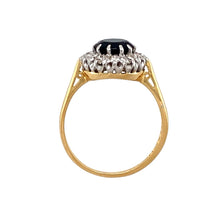 Load image into Gallery viewer, 18ct Gold Diamond &amp; Sapphire Set Cluster Ring
