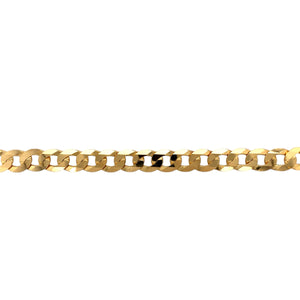 New 9ct Solid Gold 8.5" Curb Bracelet