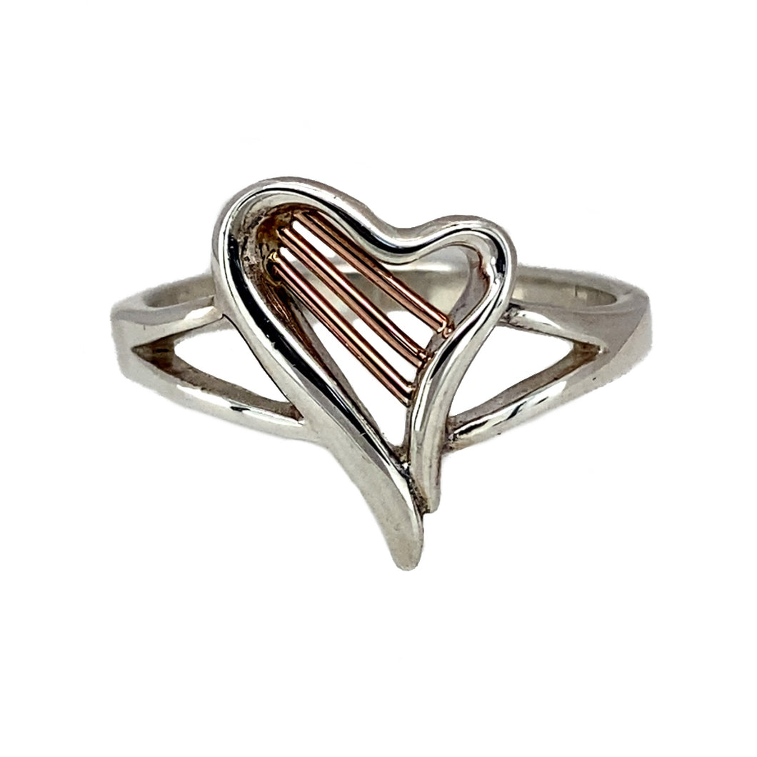 925 Silver Clogau Heartstring Ring