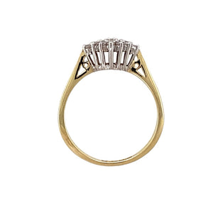 9ct Gold & Diamond Set Cluster Ring