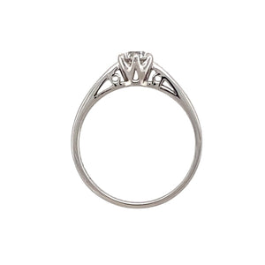 18ct White Gold & Diamond Set Solitaire Ring