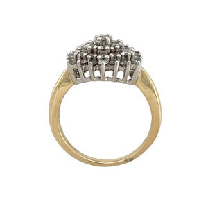 9ct Gold & Diamond Set Cluster Ring