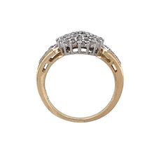 Load image into Gallery viewer, 9ct Gold &amp; Diamond Set Cluster Ring
