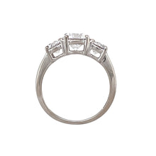 Load image into Gallery viewer, 9ct White Gold &amp; Cubic Zirconia Set Trilogy Ring
