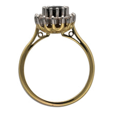 Load image into Gallery viewer, 18ct Gold Diamond &amp; Sapphire Set Cluster Ring
