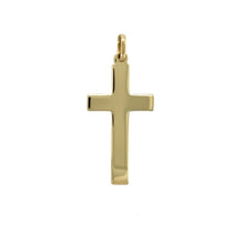 Load image into Gallery viewer, 9ct Solid Gold Plain Cross Pendant
