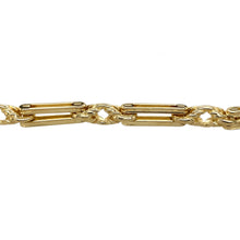 Load image into Gallery viewer, 9ct Gold Open Fancy Link Heart Padlock Bracelet
