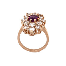 Load image into Gallery viewer, 9ct Gold Tourmaline &amp; Cubic Zirconia Set Dress Ring
