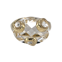 Load image into Gallery viewer, 9ct Gold &amp; Oval Faceted Quartz Set Dress Ring
