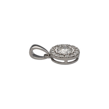 Load image into Gallery viewer, New 9ct White Gold &amp; Diamond Halo Set Pendant
