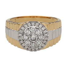 Load image into Gallery viewer, New 9ct Gold &amp; Diamond Set Watch Bracelet Style Ring
