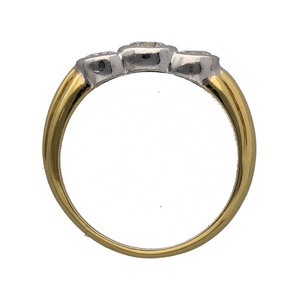 New 18ct Gold & 0.50ct Diamond Set Trilogy Ring