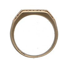 Load image into Gallery viewer, New 9ct Gold &amp; 0.48ct Diamond Set Three Row Band Signet Ring
