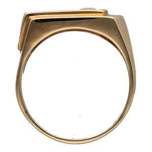 New 9ct Gold & Diamond Set Signet Ring