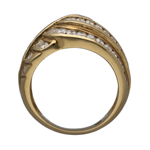 New 9ct Gold & 1ct Diamond Set Crossover Dress Ring