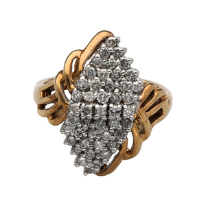 New 9ct Gold & 1ct Diamond Set Cluster Dress Ring