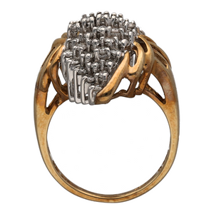 New 9ct Gold & 1ct Diamond Set Cluster Dress Ring