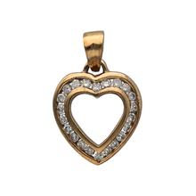 Load image into Gallery viewer, New 9ct Gold &amp; 0.25ct Diamond Set Open Heart Pendant
