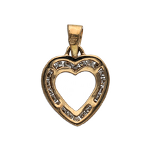 Load image into Gallery viewer, New 9ct Gold &amp; 0.25ct Diamond Set Open Heart Pendant
