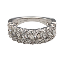 Load image into Gallery viewer, New 9ct White Gold &amp; 1.30ct Diamond Set Cluster Band Ring
