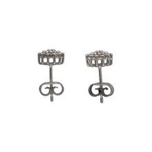 Load image into Gallery viewer, New 9ct White Gold &amp; 0.33ct Diamond Set Cluster Stud Earrings
