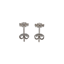 Load image into Gallery viewer, New 9ct White Gold &amp; 0.25ct Diamond Set Cluster Stud Earrings
