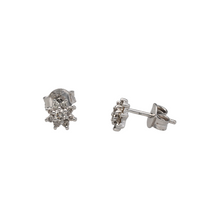 Load image into Gallery viewer, New 9ct White Gold &amp; 0.25ct Diamond Set Cluster Stud Earrings
