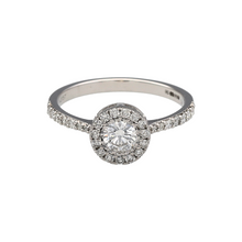 Load image into Gallery viewer, New 9ct White Gold &amp; 0.610ct Diamond Set Halo Ring
