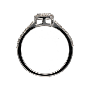 New 9ct White Gold & 0.61ct Diamond Set Halo Ring