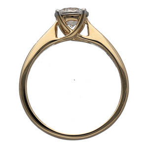 New 9ct Gold & Diamond Set Solitaire Ring