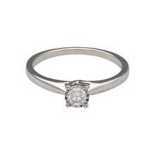 Load image into Gallery viewer, New 9ct White Gold &amp; Diamond Set Solitaire Ring
