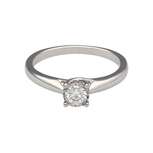 Load image into Gallery viewer, New 9ct White Gold &amp; Diamond Set Solitaire Ring
