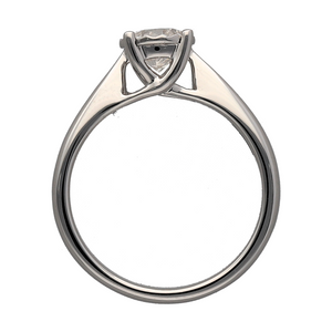 New 9ct White Gold & Diamond Set Solitaire Ring