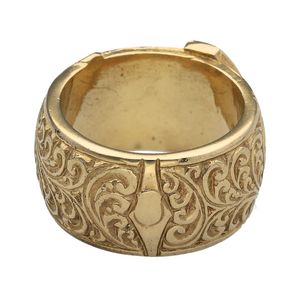 New 9ct Solid Gold Buckle Ring