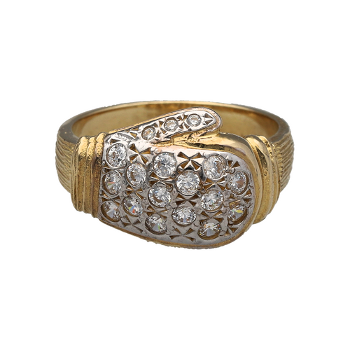 New 9ct Gold & Cubic Zirconia Set Boxing Glove Ring