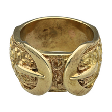 Load image into Gallery viewer, New 9ct Solid Gold Double Buckle Ring
