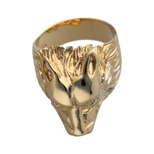 Load image into Gallery viewer, New 9ct Gold Wolf Ring
