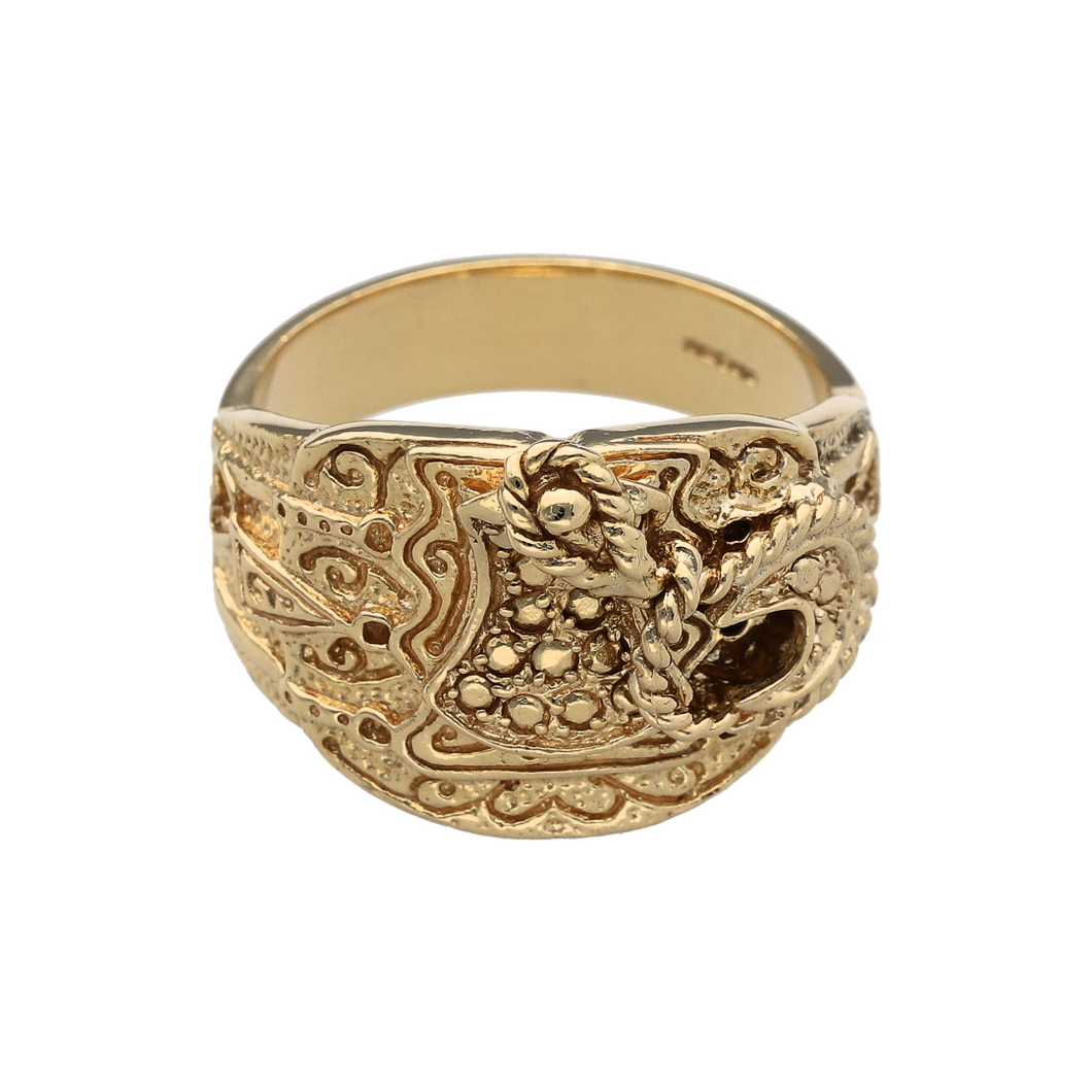 New 9ct Gold Saddle Ring